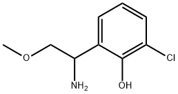 2-(1-amino-2-methoxyethyl)-6-chlorophenol Struktur