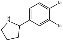 2-(3,4-dibromophenyl)pyrrolidine Struktur