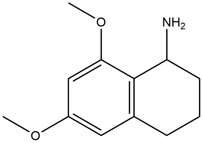 6,8-dimethoxy-1,2,3,4-tetrahydronaphthalen-1-amine Struktur