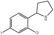 2-(2-chloro-4-iodophenyl)pyrrolidine Struktur