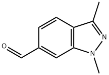 1H-Indazole-6-carboxaldehyde, 1,3-dimethyl- Struktur