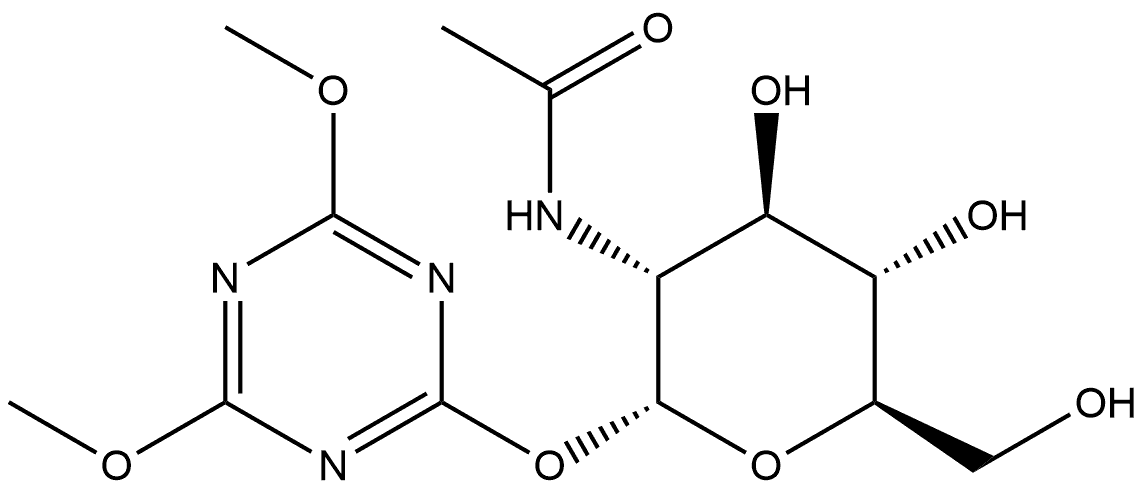 α-D-Glucopyranoside, 4,6-dimethoxy-1,3,5-triazin-2-yl 2-(acetylamino)-2-deoxy-