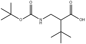 2-({[(tert-butoxy)carbonyl]amino}methyl)-3,3-dime
thylbutanoic acid Struktur