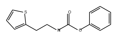 Carbamic acid, N-[2-(2-thienyl)ethyl]-, phenyl ester Struktur