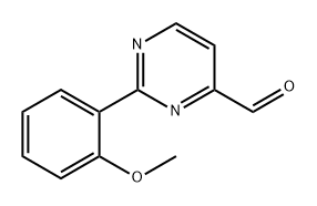 4-Pyrimidinecarboxaldehyde, 2-(2-methoxyphenyl)- Struktur