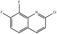 2-chloro-7,8-difluoroquinoline Struktur