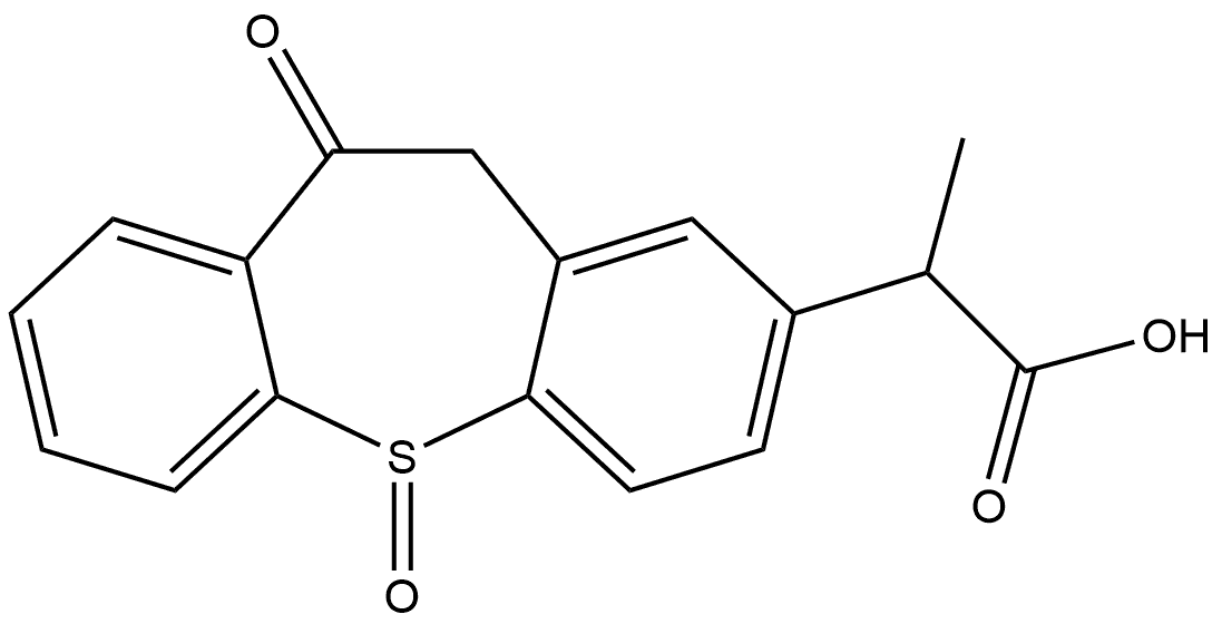 Zaltoprofen Impurity 3 (Zaltoprofen S-Oxide) Struktur