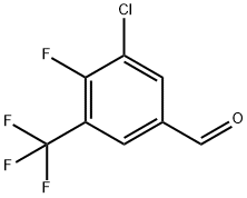 3-Chloro-4-fluoro-5-(trifluoromethyl)benzaldehyde Struktur