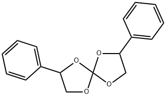 1,4,6,9-Tetraoxaspiro[4.4]nonane, 2,7-diphenyl- Struktur