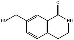 7-(hydroxymethyl)-1,2,3,4-tetrahydroisoquinolin-1-one Struktur