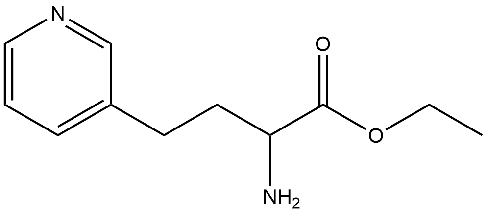 ethyl 2-amino-4-(pyridin-3-yl)butanoate Struktur