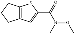 4H-Cyclopenta[b]thiophene-2-carboxamide, 5,6-dihydro-N-methoxy-N-methyl- Struktur