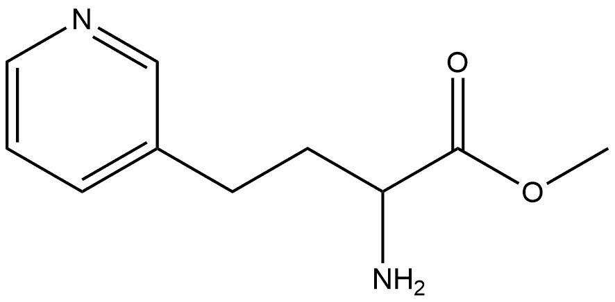 methyl 2-amino-4-(pyridin-3-yl)butanoate Struktur