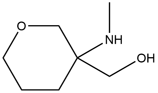 3-(methylamino)tetrahydropyran-3-yl]methanol Struktur