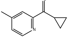 2-cyclopropanecarbonyl-4-methylpyridine Struktur