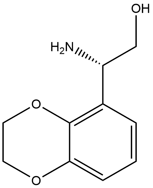 1,4-Benzodioxin-5-ethanol, β-amino-2,3-dihydro-, (βS)- Struktur