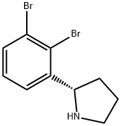 2-(2,3-dibromophenyl)pyrrolidine Struktur