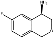 1H-2-Benzopyran-4-amine, 6-fluoro-3,4-dihydro-, (4R)- Struktur