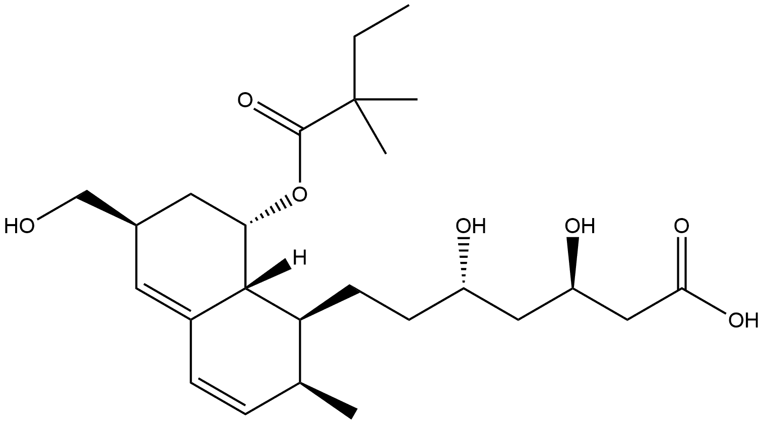 6'-HYDROXYMETHYL SIMVASTATIN ACID SODIUM SALT Struktur