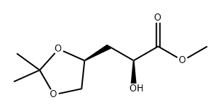 D-threo-Pentonic acid, 3-deoxy-4,5-O-(1-methylethylidene)-, methyl ester Struktur