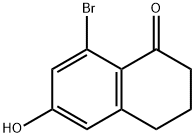 1(2H)-Naphthalenone, 8-bromo-3,4-dihydro-6-hydroxy- Struktur