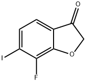 7-Fluoro-6-iodobenzo[b]furan-3(2H)-one Struktur