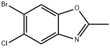 Benzoxazole, 6-bromo-5-chloro-2-methyl- Struktur