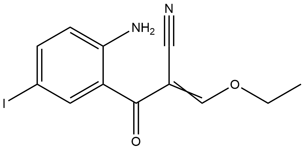 Benzenepropanenitrile, 2-amino-α-(ethoxymethylene)-5-iodo-β-oxo-