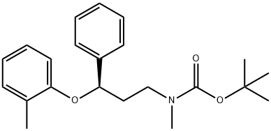 Carbamic acid, methyl[3-(2-methylphenoxy)-3-phenylpropyl]-, 1,1-dimethylethyl ester, (R)- (9CI) Struktur