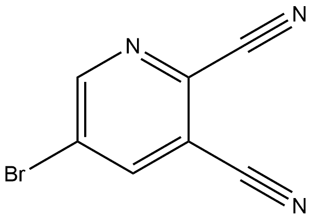 5-Bromo-2,3-pyridinedicarbonitrile Struktur