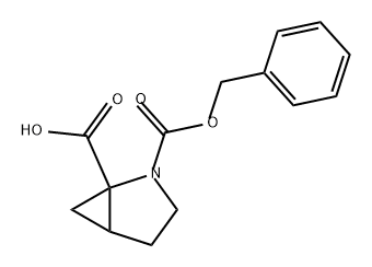 2-Azabicyclo[3.1.0]hexane-1,2-dicarboxylic acid, 2-(phenylmethyl) ester Struktur