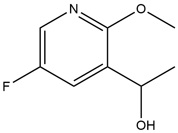 3-Pyridinemethanol, 5-fluoro-2-methoxy-α-methyl- Struktur