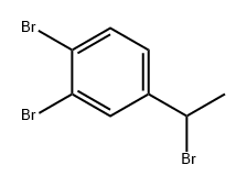 Benzene, 1,2-dibromo-4-(1-bromoethyl)- Struktur