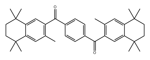 Methanone, 1,1'-(1,4-phenylene)bis[1-(5,6,7,8-tetrahydro-3,5,5,8,8-pentamethyl-2-naphthalenyl)- Struktur