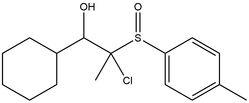 Cyclohexanemethanol, α-[1-chloro-1-[(4-methylphenyl)sulfinyl]ethyl]-