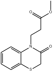 4H-1,4-Benzothiazine-4-propanoic acid, 2,3-dihydro-3-oxo-, methyl ester Struktur