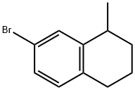 Naphthalene, 7-bromo-1,2,3,4-tetrahydro-1-methyl- Struktur