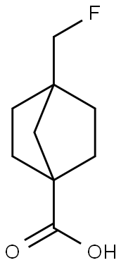 Bicyclo[2.2.1]heptane-1-carboxylic acid, 4-(fluoromethyl)- Struktur