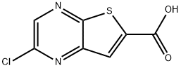 Thieno[2,3-b]pyrazine-6-carboxylic acid, 2-chloro- Struktur