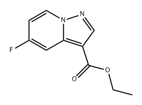 Pyrazolo[1,5-a]pyridine-3-carboxylic acid, 5-fluoro-, ethyl ester Struktur