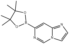 Imidazo[1,2-c]pyrimidine, 7-(4,4,5,5-tetramethyl-1,3,2-dioxaborolan-2-yl)- Struktur