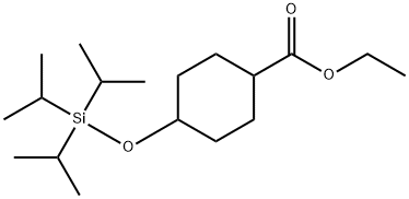 Cyclohexanecarboxylic acid, 4-[[tris(1-methylethyl)silyl]oxy]-, ethyl ester