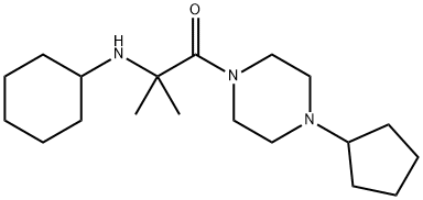 1-Propanone, 2-(cyclohexylamino)-1-(4-cyclopentyl-1-piperazinyl)-2-methyl-