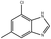 1H-Benzimidazole, 7-chloro-5-methyl- Struktur