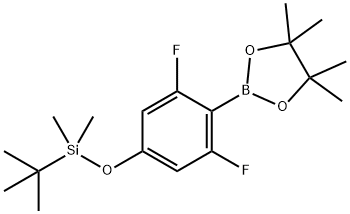 1,3,2-Dioxaborolane, 2-[4-[[(1,1-dimethylethyl)dimethylsilyl]oxy]-2,6-difluorophenyl]-4,4,5,5-tetramethyl- Struktur