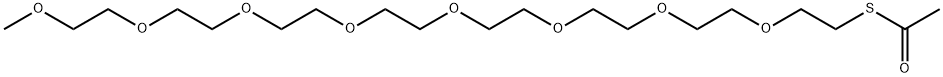 m-PEG8-AcS Struktur