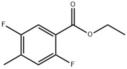 Ethyl 2,5-difluoro-4-methylbenzoate Struktur