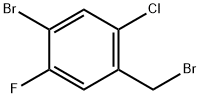 4-Bromo-2-chloro-5-fluorobenzyl bromide Struktur