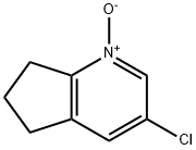 5H-Cyclopenta[b]pyridine, 3-chloro-6,7-dihydro-, 1-oxide Struktur