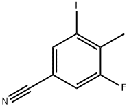 3-Fluoro-5-iodo-4-methylbenzonitrile Struktur